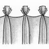fan pleat drapery style