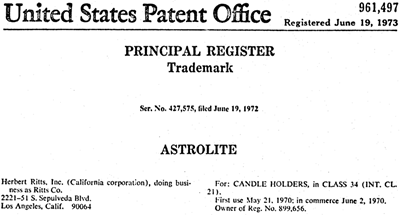 Astrolite Trademark Astrolite Trademark