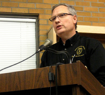 Washington Police Chief Greg Goodman gives his annual report