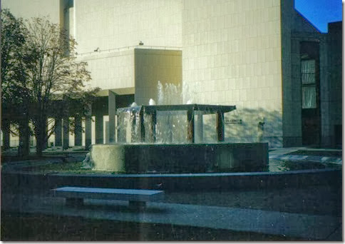 Fountain at the Marcus Center for the Performing Arts in Milwaukee, Wisconsin in November 2000