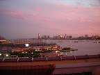 The view from MSLO headquarters as the sun begins to set