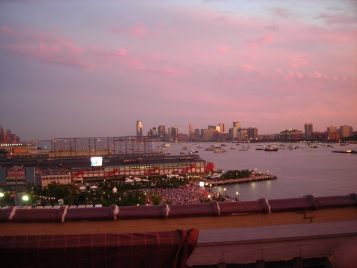 The view from MSLO headquarters as the sun begins to set