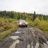 Estrada para as minas - Nabesna, Alaska, EUA