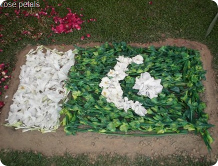 flag with petals