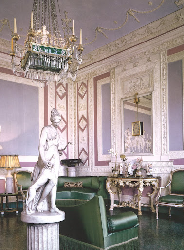 This shot of the Wedgewood Room in the Pucci's private residence was seen in a 2007 Architectural Digest. This shot of the Wedgewood Room in the Pucci's private residence was seen in a 2007 Architectural Digest.