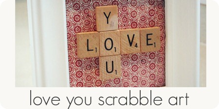 love you scrabble art