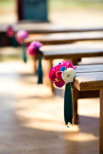 The aisle all decorated.
Photo by Gia Canali. The aisle all decorated.
Photo by Gia Canali.