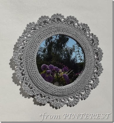 pinned crochet frame