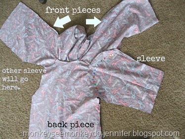 bathrobe map of where to sew bathrobe map of where to sew