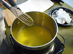 Everything but the chocolate-the vanilla bean has been taken out; it's done its job