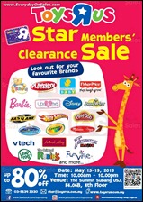 Toys R Us Star Member Clearance Sale 2013 All Shopping Discounts Savings Offer EverydayOnSales