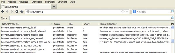 Migliori modifiche about config di Firefox Migliori modifiche about config di Firefox