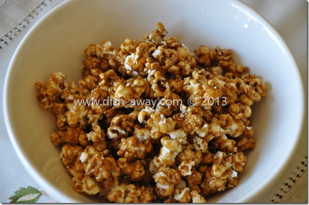 Caramel Popcorn Recipe by www.dish-away.com
