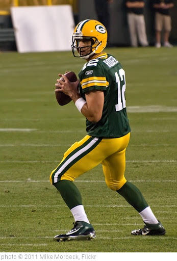 'Aaron Rodgers' photo (c) 2011, Mike Morbeck - license: http://creativecommons.org/licenses/by-sa/2.0/