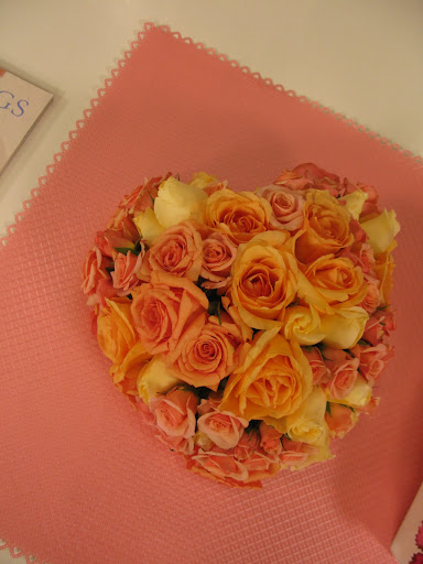 A recreation of the heart bouquet with roses featured on our first cover by Michael George. A recreation of the heart bouquet with roses featured on our first cover by Michael George.