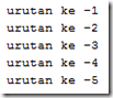 contoh perulangan for contoh perulangan for