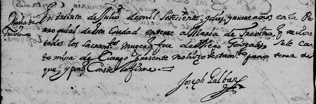 Anna Maria de Trevino, FamilySearch, Monterrey, Death, 1719 Pg 124.jpg Anna Maria de Trevino, FamilySearch, Monterrey, Death, 1719 Pg 124.jpg