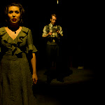 The Water Engine: An American Fable, by David Mamet. Directed by Brian Golden. October 28 - December 19. (l to r) Jess Thigpen, Brett Lee. Photo Credit: Amanda Clifford
