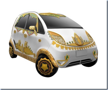 gold and silver car