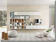 White Shelving Interior Design from Alf da Fre
