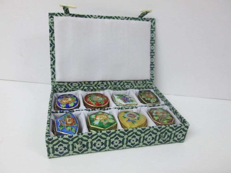 Cloisonne Pill Box Set
