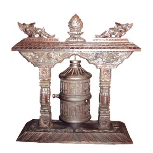 Wooden Prayer Wheel
