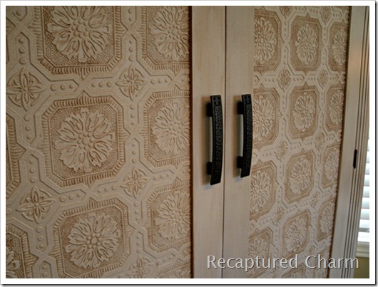 wallpapered armoire 027a