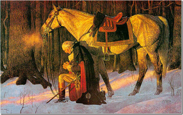 Painting of General George Washington: "The Prayer at Valley Forge" Painting of General George Washington: "The Prayer at Valley Forge"