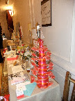 Cheree had a great table set up with samples of her stationery and a lollipop tree.
