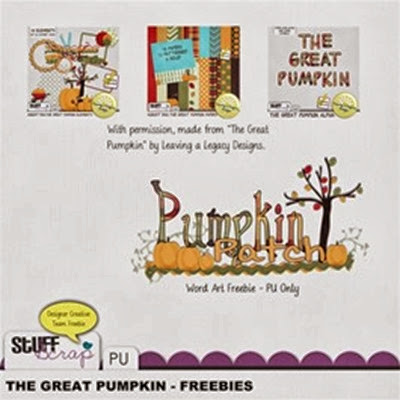 Leaving a Legacy Designs - The Great Pumpkin - Word art Freebie[4]