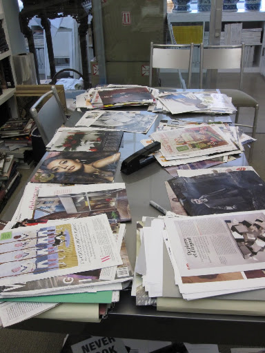 A closer look at the table in my office.