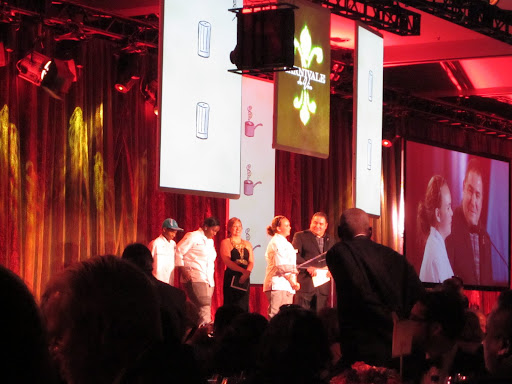 Videos showed the projects the foundation has financed, and three budding culinary students spoke about their experiences in the NOCCA program.
