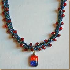 crochet necklace beads