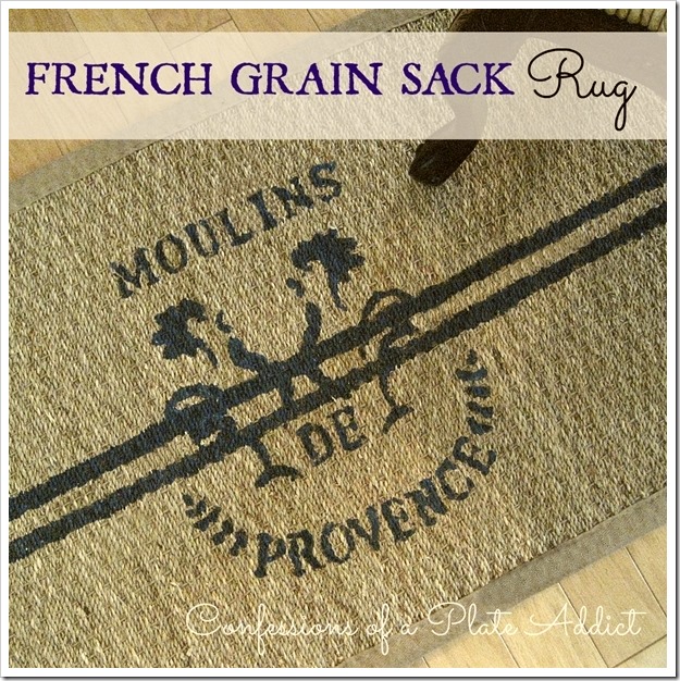 CONFESSIONS OF A PLATE ADDICT French Grain Sack Rug CONFESSIONS OF A PLATE ADDICT French Grain Sack Rug