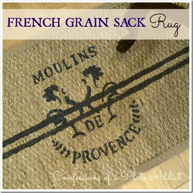 CONFESSIONS OF A PLATE ADDICT French Grain Sack Rug