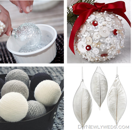 Make White Christmas Ornaments
