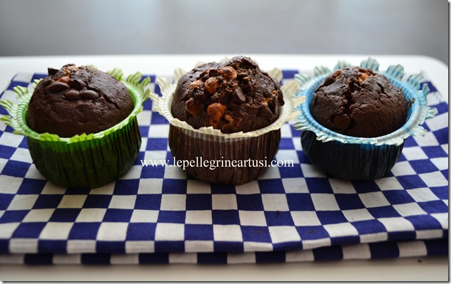 muffins al doppio cioccolato