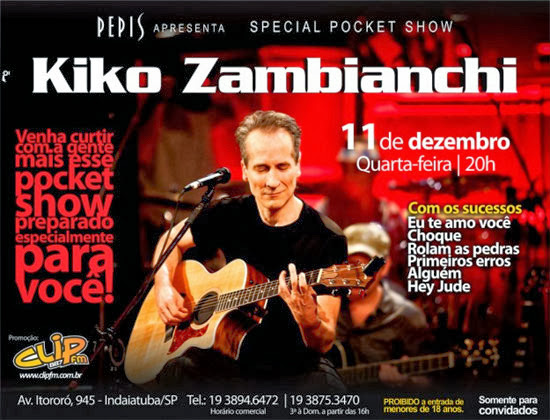 Kiko Zambianchi Ao Vivo Na Pepis Pizza Bar em Indaiatuba Kiko Zambianchi Ao Vivo Na Pepis Pizza Bar em Indaiatuba
