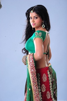rachana_mourya hot transparent saree navel pics