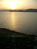 浜名湖の夕日