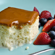 Tres Leches Cake with Dulce de Leche Glaze