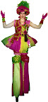 Pink & Green Sequin Clown