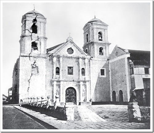 San Agustin Church, Manila after the 1863 earthquake