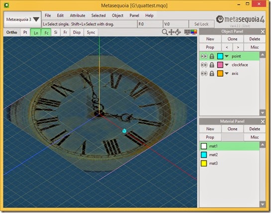 Demonstate quatenion sandwich product in Metasequoia 4 Demonstate quatenion sandwich product in Metasequoia 4