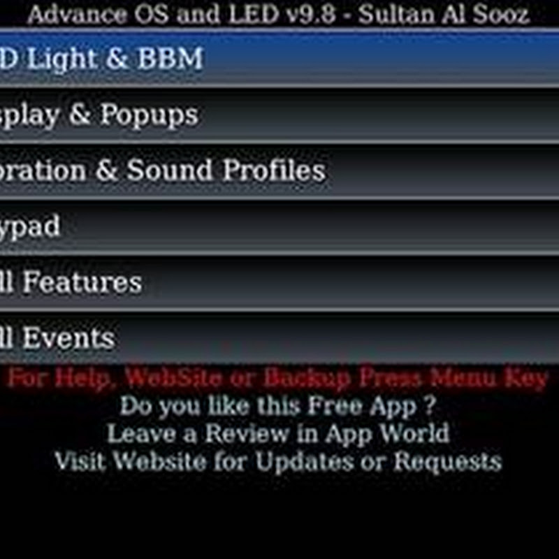 Advance OS and LED for BlackBerry lets you customize your LED, add popups, call features and more