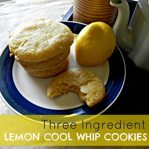 Three Ingredient Lemon Cool Whip Cookies