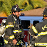 Neighbors saw smoke coming from the house, banged on the front door and called 911. Sac City Fire crews arrived quickly and extingquished the kitchen fire. Neighbors thought an elderly man would be at home, but firefighters found the home unoccupied. No one was injured but the family will have quite a suprise when they come home this evening. News_100930_Winnett Way Residential Fire
