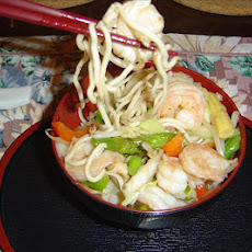 Chinese Prawns With Stir Fried Vegetables