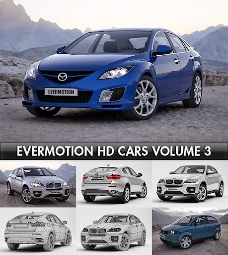HD Models Car volume 3 gives you 10 highly detailed and shadered models of
