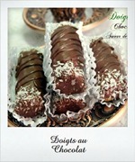 gateau sans cuisson, doigts au chocolat